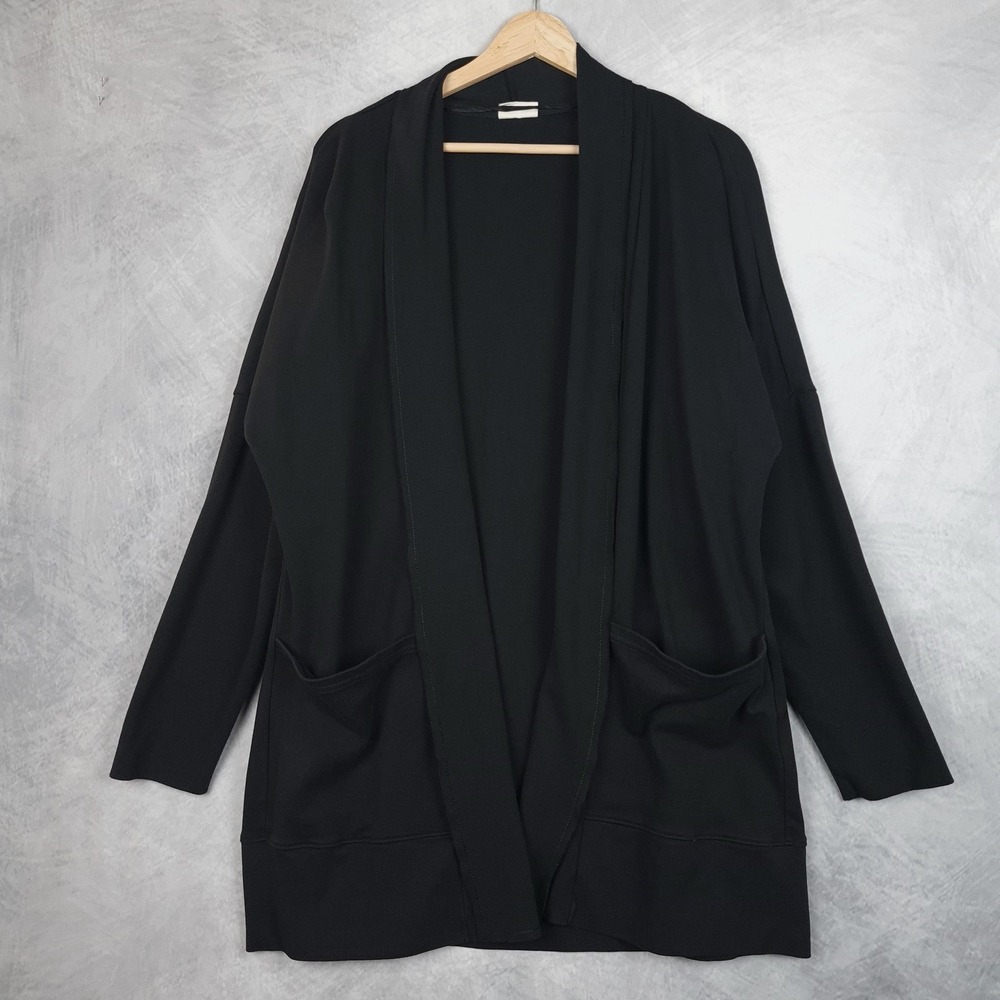 Pact Organic Airplane Wrap Cardigan Black Medium/Large 100% Organic Cotton